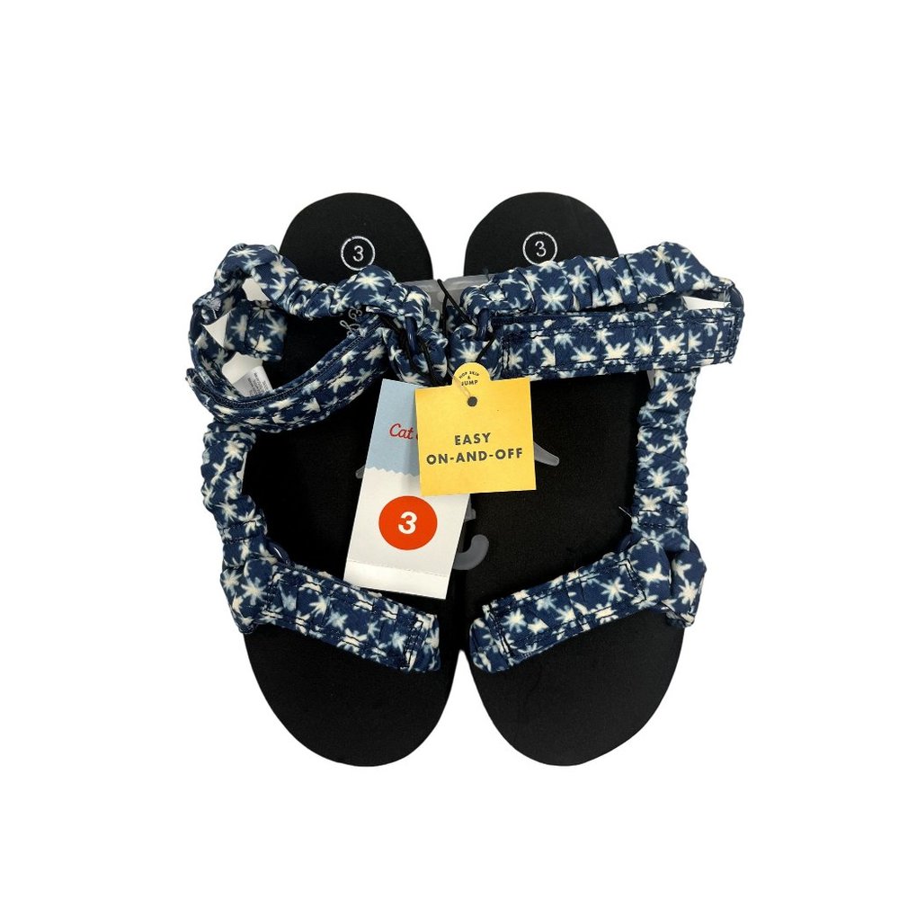 Cat & Jack Girls Blue/White Slingback Sandal